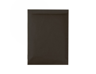 Black  envelope c4 cover isolated on white background