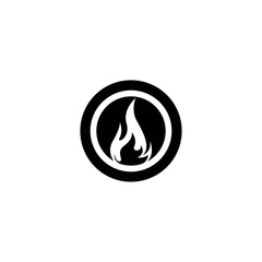 Flame logo template vector icon design