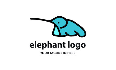 The concept of modern Sderhana elephant logo design is easy to remember	