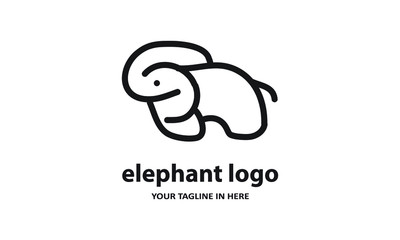 The concept of modern Sderhana elephant logo design is easy to remember	