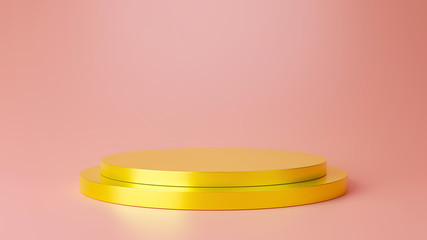 	 Product Stand. empty space for product design show. stage showcase for new product. banners background. Cosmetic. Podium stand. 3D Rendering.