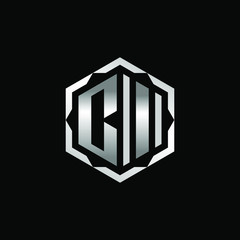 Initial Letter CI Hexagon Logo Design