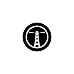 Light house logo template vector icon design