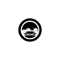Car wash logo template vector icon illustration