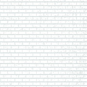 White Brick Background Texture Pattern Vector Illustration