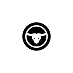 Bull logo template vector icon design