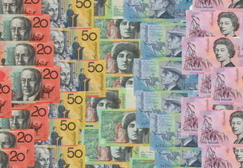 Background of Australian ten dollar bills