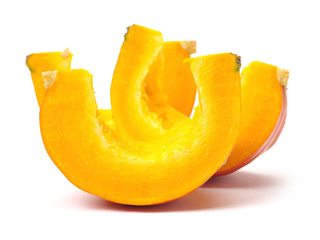  Orange pumpkin on white background