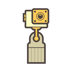 Fototapeta premium sport camera icon