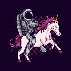 Fototapeta na wymiar Astronaut unicorn