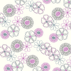 Vector illustration of a beautiful floral bouquet. Liberty style. fabric, covers, manufacturing, wallpapers, print, gift wrap.