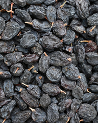pile of black raisins