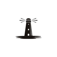 Light house logo template vector icon design