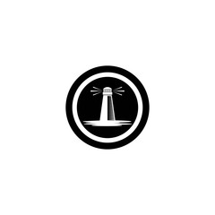 Light house logo template vector icon design
