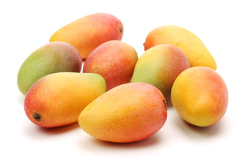 Mango on white background