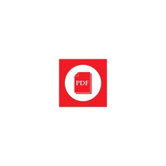 PDF file logo template vector icon design