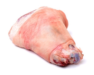 Pork ribs on white background