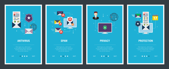 Antivirus for protection, security and blocking spam