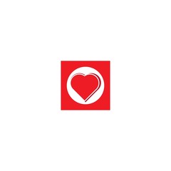 Heart care logo template vector icon design