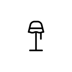 Vector illustration, stand lamp icon design