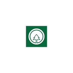 pine logo template icon design
