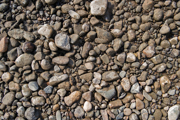 Pebble stone background. Sea Pebble. Beach stones. Natural background. Stone texture