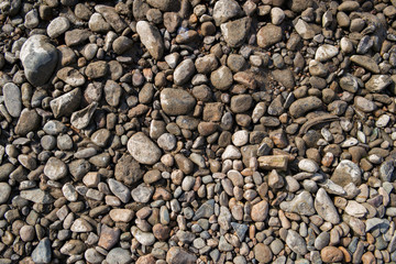 Pebble stone background. Sea Pebble. Beach stones. Natural background. Stone texture