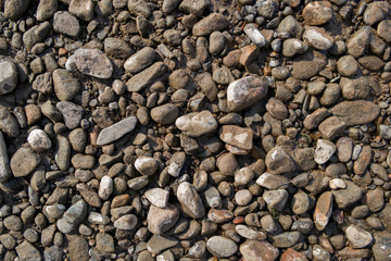 Pebble stone background. Sea Pebble. Beach stones. Natural background. Stone texture