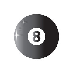 Ball billiard icon