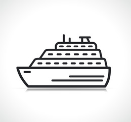 Obraz premium Vector cruise symbol icon design