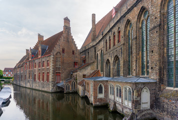 Obraz premium canales de Brujas, Bélgica
