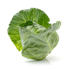 Fototapeta premium Green cabbage isolated on white background