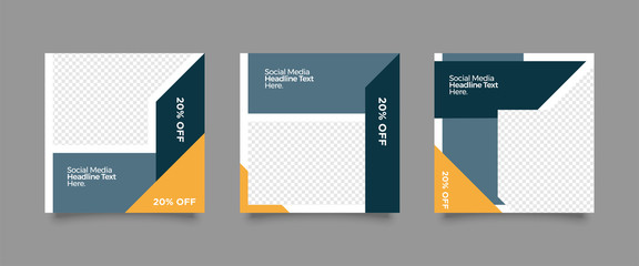 Minimal layout design background vector illustration. Editable square geometric shape banner template for social media post, stories, story, flyer, look book magazine