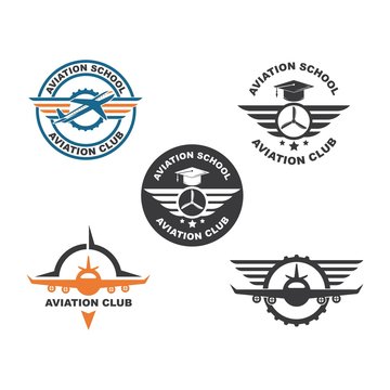 aviation academy vector illustration design