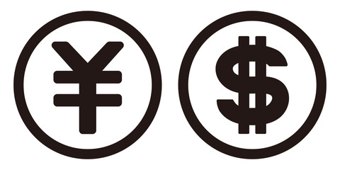 ドルと円のアイコン