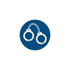 handcuff vector icon illustration design