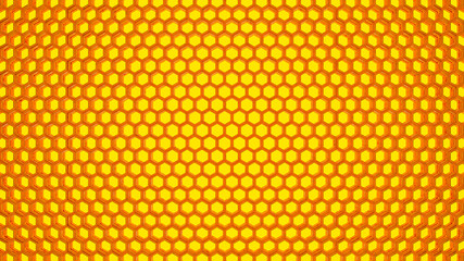 Yellow hexagon textureYellow hexagon texture background. 3D Render.