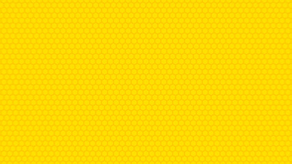 Yellow hexagon texture background. 3D Render.