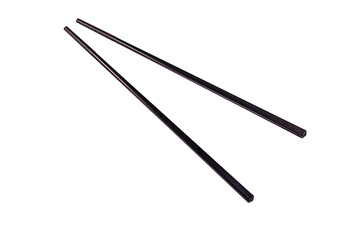 Pair of chopsticks hashi isolated on a white background
