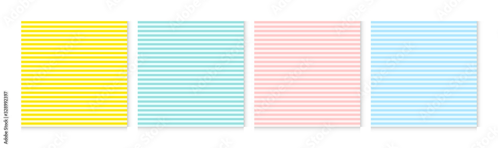 Poster Background pattern seamless horizontal stripe abstract colorful pastel colors. Summer background design.