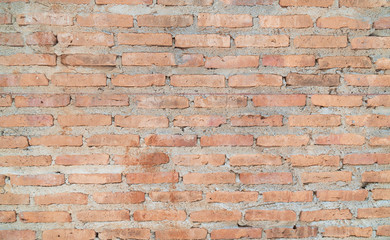 Brown old brick of wall.