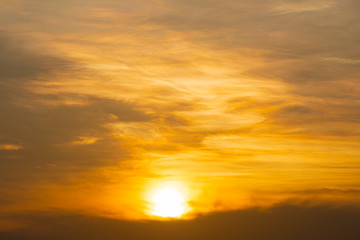 Fototapeta na wymiar Sky and sunset.