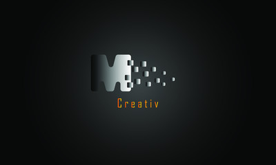 Abstract letter logo | Free Vector. M Latter logo