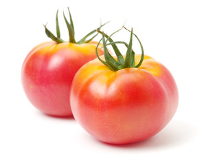 fresh tomato isolated on white background