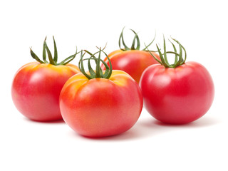 fresh tomato isolated on white background