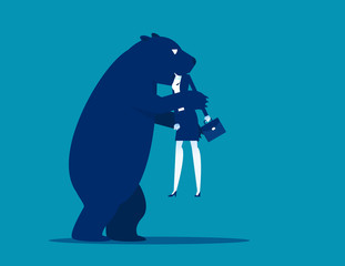 Bear market presents downtrend stock market