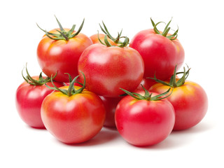 fresh tomato isolated on white background