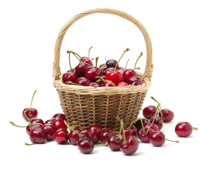 Cherry isolated on white background