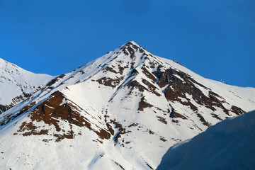 Beautiful landscapes with mountains in Georgia