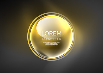 Glowing neon shiny transparent bubbles, glass circles or bio cell concept. Techno futuristic vector abstract background For Wallpaper, Banner, Background, Card, Book Illustration, landing page